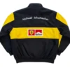 Ferrari x Marlboro Black and Yellow Formula 1 Racing Jacket