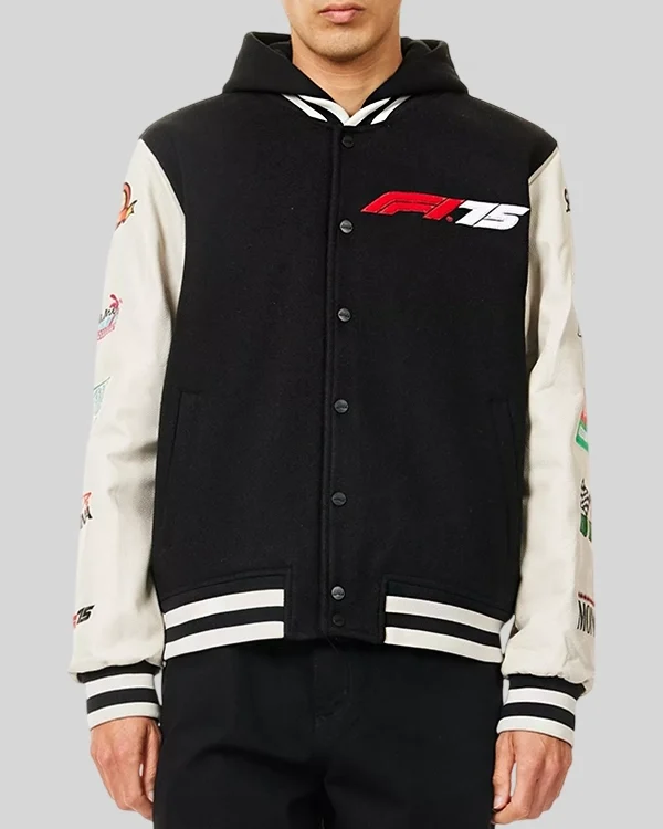 Formula 1 F175 Motorsport Logo Varsity Jacket Formula 1 F175 Motorsport Logo Varsity Jacket
