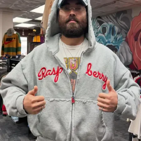 GV Raspberry Hills Script Zip-Up Hoodie