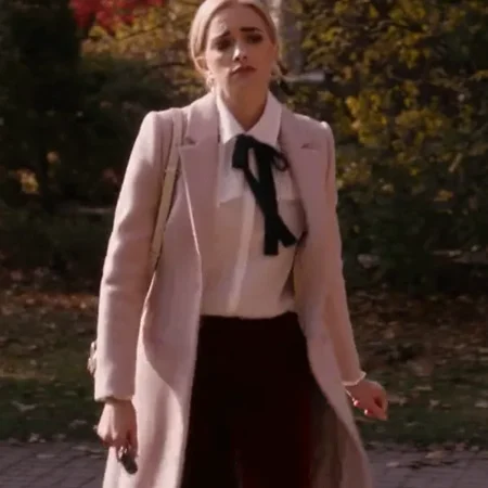 Ginny & Georgia Brianne Howey Pink Long Trench Coat