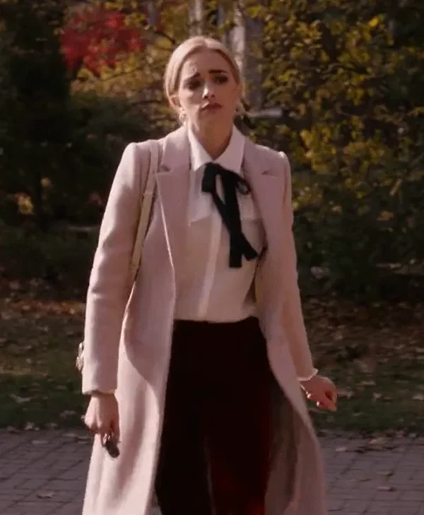 Ginny & Georgia Brianne Howey Pink Long Trench Coat