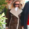 Gigi Hadid NYC 2025 Luxe Shearling Style Coat