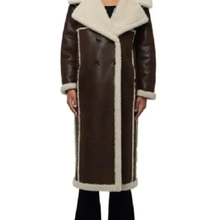 Gigi Hadid NYC 2025 Luxe Shearling Style Coat