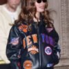Hailey-Bieber-New-York-Knicks-Leather-Jacket