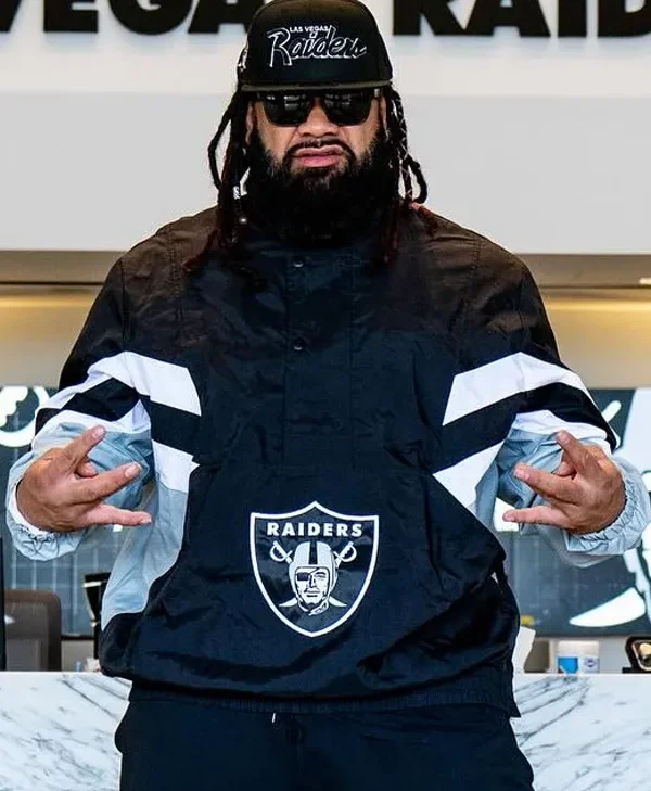 Jacob Fatu Las Vegas Raiders Striker Starter Jacket