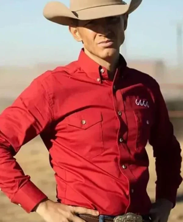 Jimmy Hurdstrom Yellowstone Cotton Red 6666 Shirt Sale