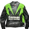 Joe Rocket Ninja Kawasaki Racing Leather Motorcycle Jacket