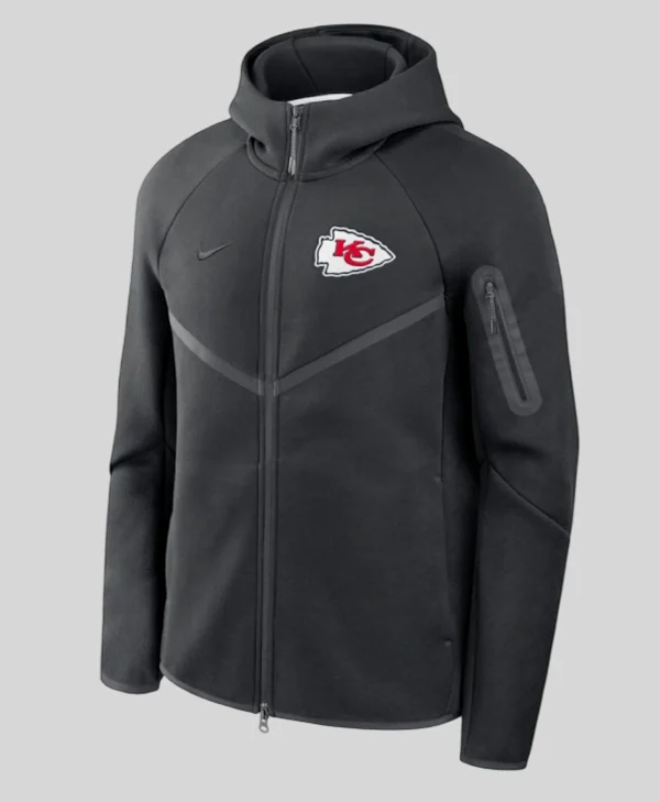 Kansas City Chiefs Nike Full-Zip Tech Fleece Windrunner Hoodie