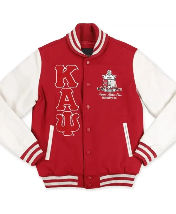Kappa-Alpha-Psi-Red-and-White-Varsity-Jacket
