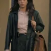 Lala Dominguez NCIS Origins Leather Coat