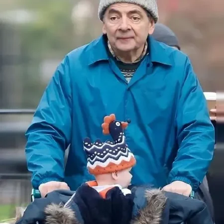 Man VS Baby S01 Rowan Atkinson Blue Jacket