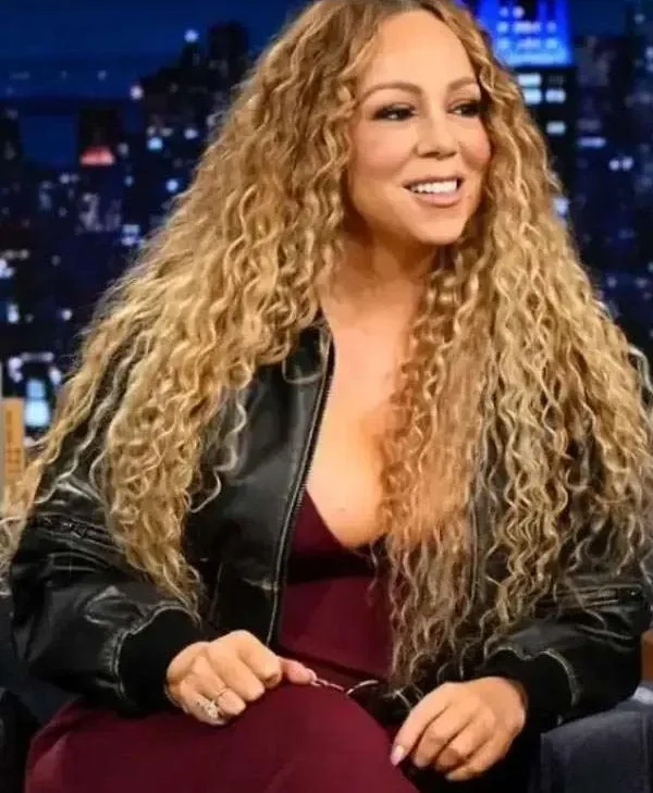 Mariah-Carey-The-Tonight-Show-Starring-Jimmy-Fallon-2025-Black-Jacket