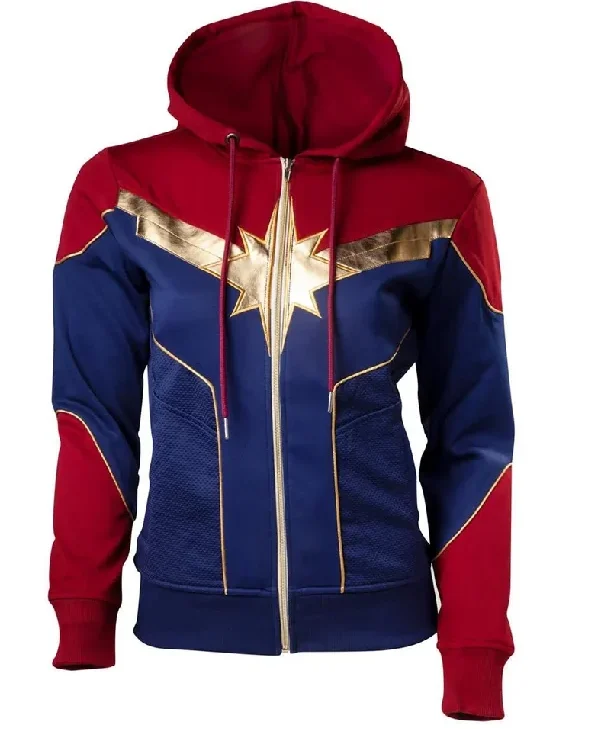 Marvel’s Captain Marvel Cosplay Pullover Hoodie