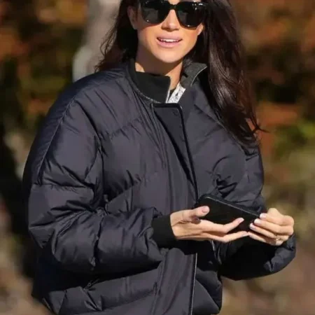 Meghan-Markle-Invictus-Games-2025-Black-Puffer-Jacket