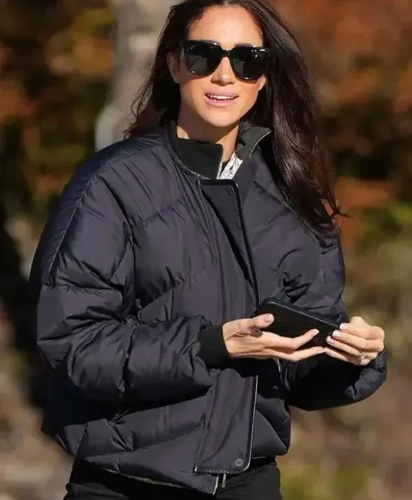 Meghan-Markle-Invictus-Games-2025-Black-Puffer-Jacket