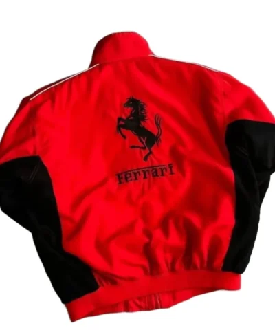 Men’s Vintage Ferrari F1 Embroidered Racing Jacket