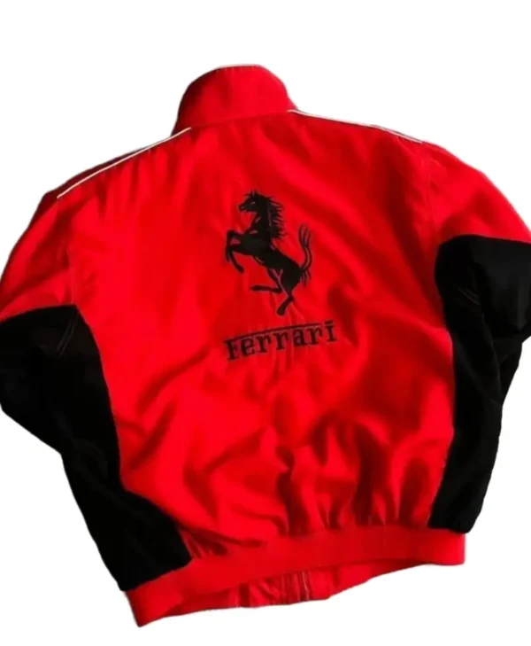 Men’s Vintage Ferrari F1 Embroidered Racing Jacket