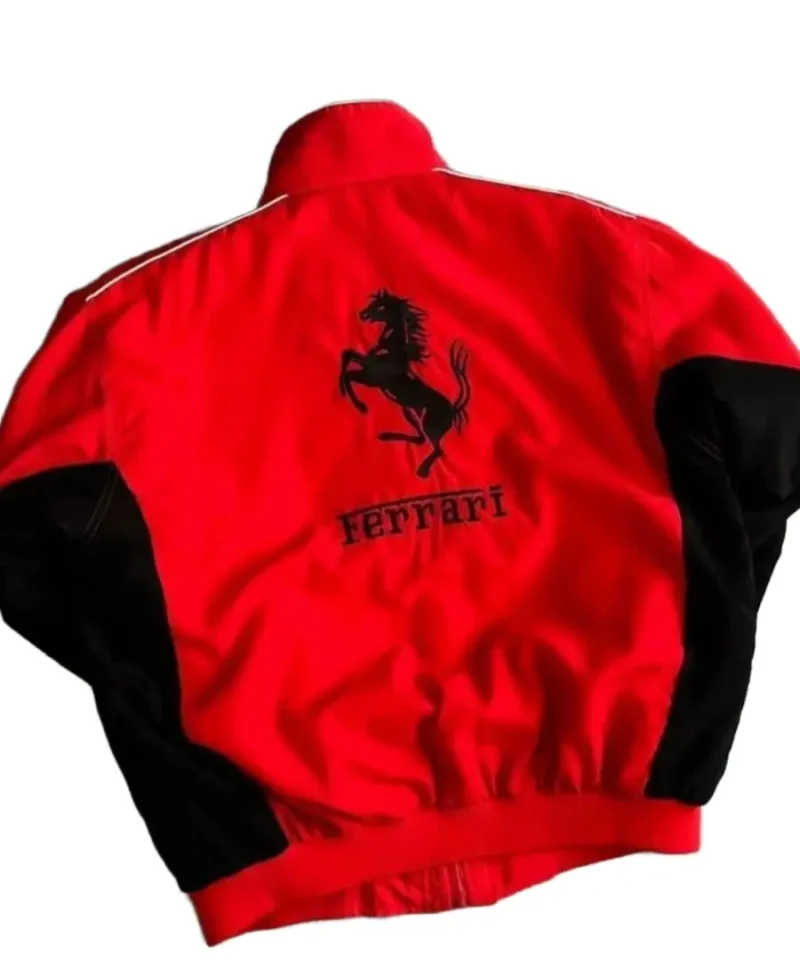 Men’s Vintage Ferrari F1 Embroidered Racing Jacket