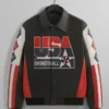 Men’s Kith USA Basketball Premium Leather Jacket