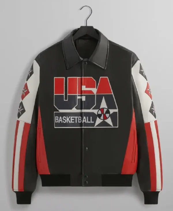 Men’s Kith USA Basketball Premium Leather Jacket