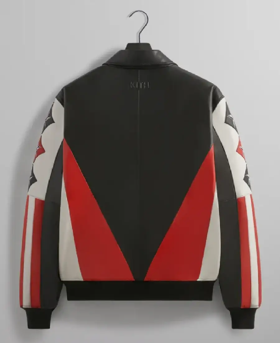Mens-Kith-USA-Basketball-Leather-Jacket-Back Men’s Kith USA Basketball Premium Leather Jacket