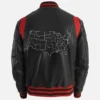 Men’s Liberate USA Black Leather Varsity Jacket