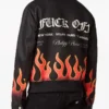 Men’s Philipp Plein Flame-Patterned Bomber Jacket