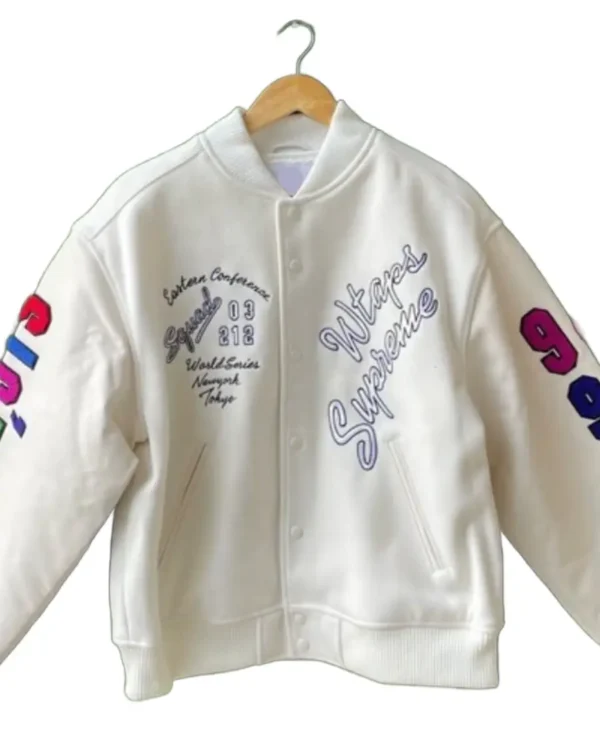 Men’s WTAPS x Supreme Designer Varsity Jacket