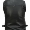 Men’s Workwear Black Leather Safari Vest For Sale
