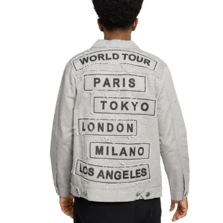 Mens World Tour City Patch Denim Jacket