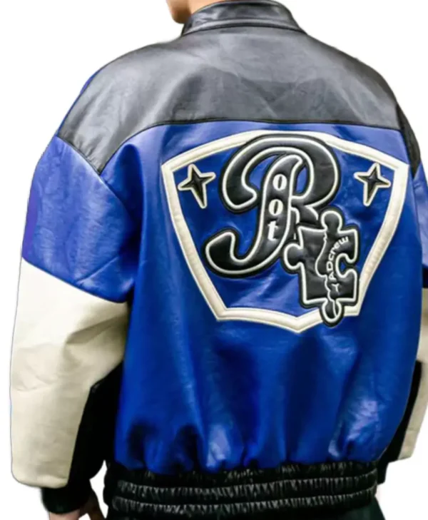 Men’s X ROOT Puzzle Stitch Motorcycle Leather Jacket