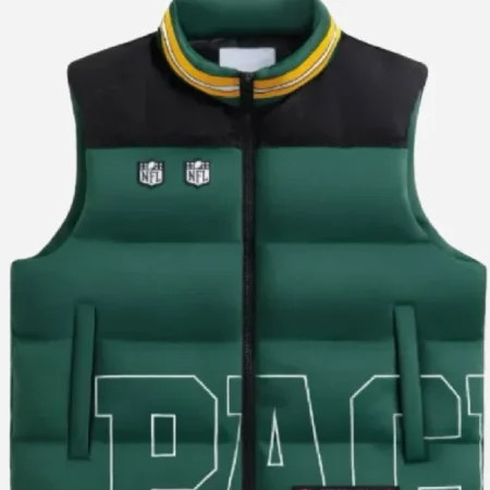 NFL Draft 2025 Green Bay Packers Green Puffer Vest