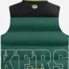 NFL Draft 2025 Green Bay Packers Green Puffer Vest For Sale