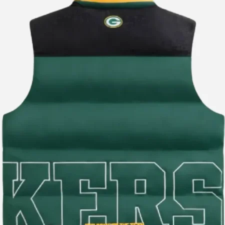 NFL Draft 2025 Green Bay Packers Green Puffer Vest For Sale