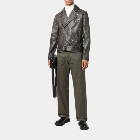 Neighbours Mike Young Black Biker Leather Jacket