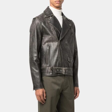 Neighbours Mike Young Black Biker Leather Jacket