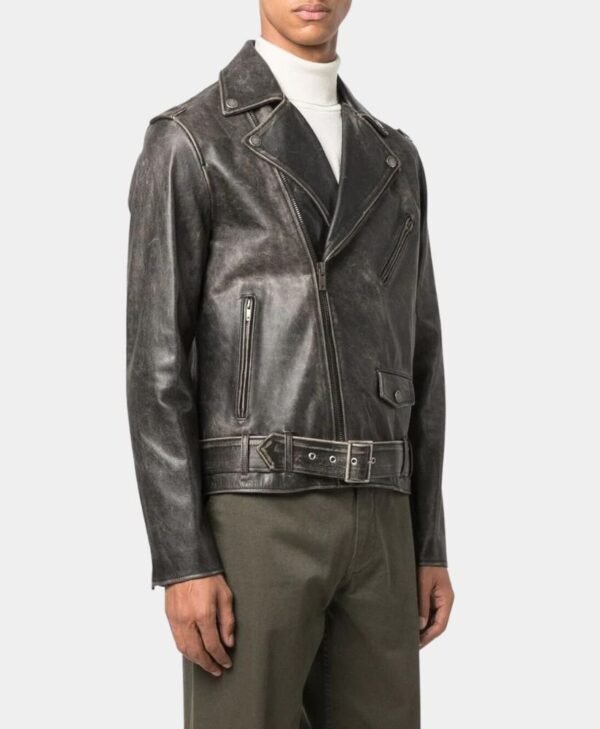 Neighbours Mike Young Black Biker Leather Jacket