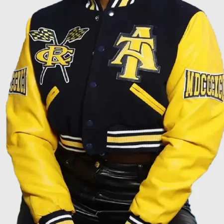 North Carolina A&T Cropped Varsity Jacket