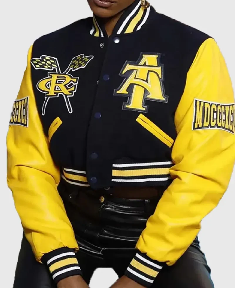North Carolina A&T Cropped Varsity Jacket