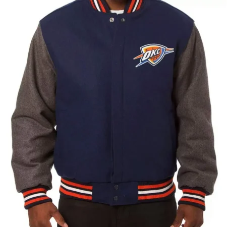 Oklahoma City Thunder Color Block Varsity Jacket