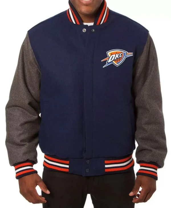 Oklahoma City Thunder Color Block Varsity Jacket
