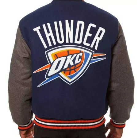 Oklahoma City Thunder Color Block Varsity Jacket