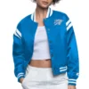 Oklahoma City Thunder Full Count Blue Satin Jacket