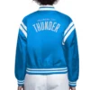 Oklahoma City Thunder Full Count Blue Satin Jacket