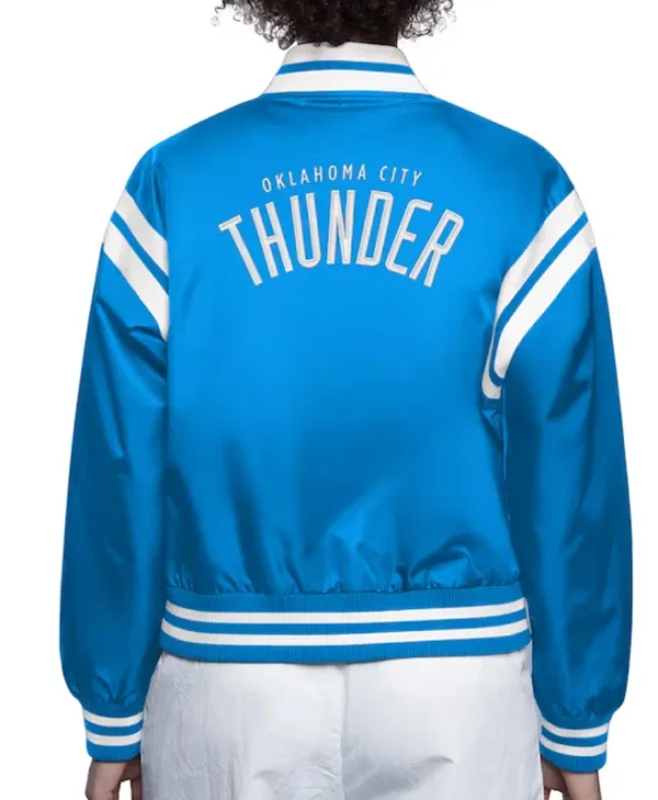Oklahoma City Thunder Full Count Blue Satin Jacket
