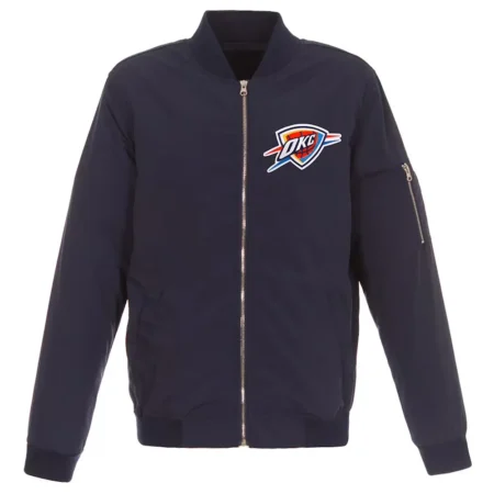 Oklahoma City Thunder Nylon Flight Bomber Jacket