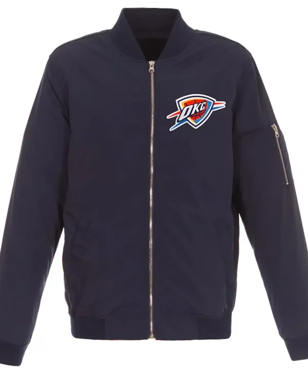 Oklahoma City Thunder Nylon Flight Bomber Jacket