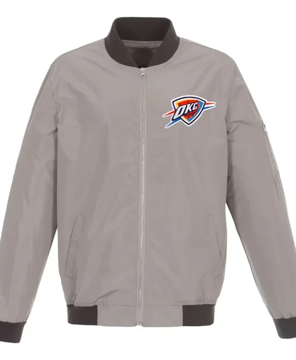 Oklahoma City Thunder Nylon Flight Bomber Jacket