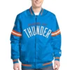 Oklahoma City Thunder Scout Edition Satin Varsity Jacket