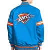 Oklahoma City Thunder Scout Edition Satin Varsity Jacket